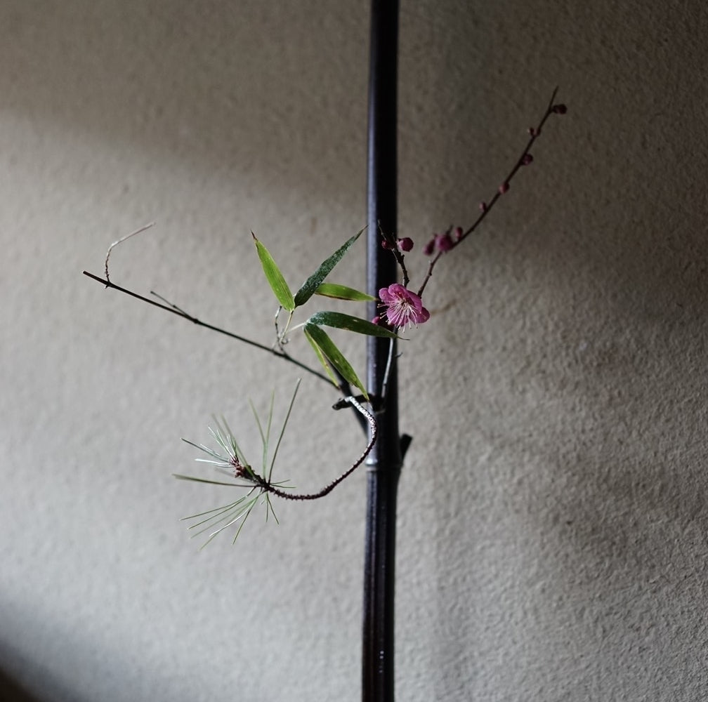 花屋みたて「松竹梅」生けこみワークショップ