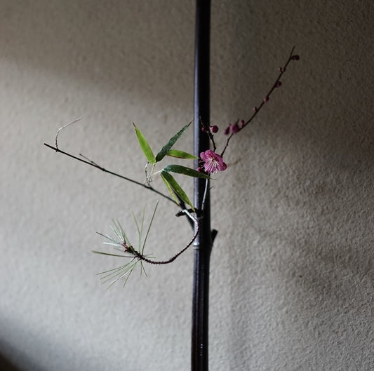 花屋みたて「松竹梅」生けこみワークショップ