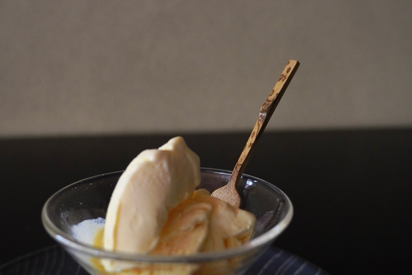 竹のアイスクリームスプーン