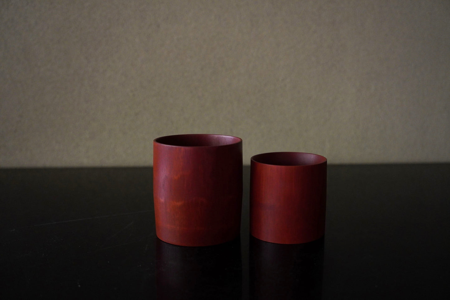 竹カップ 摺漆