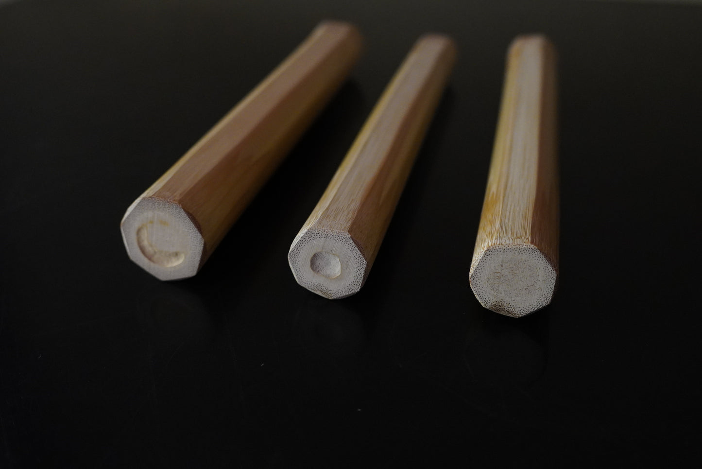 茶杓筒「中」白竹