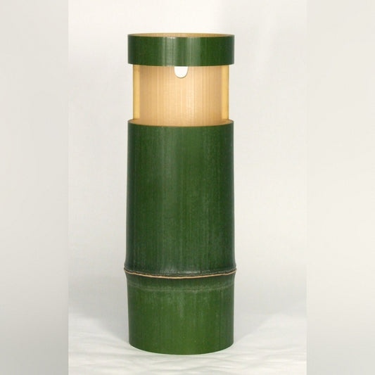 青竹 一重切花入