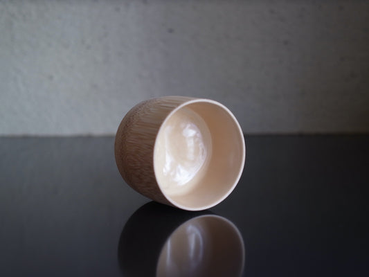 竹茶椀  白漆