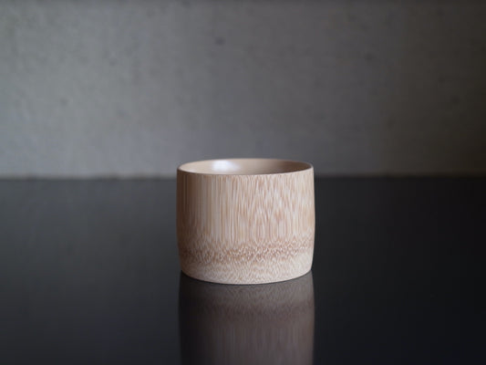 竹茶椀  白漆