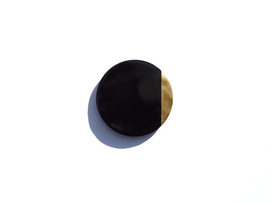 節ブローチ 漆×金箔・銀箔