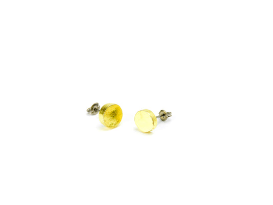 節ピアス 丸 金箔・銀箔