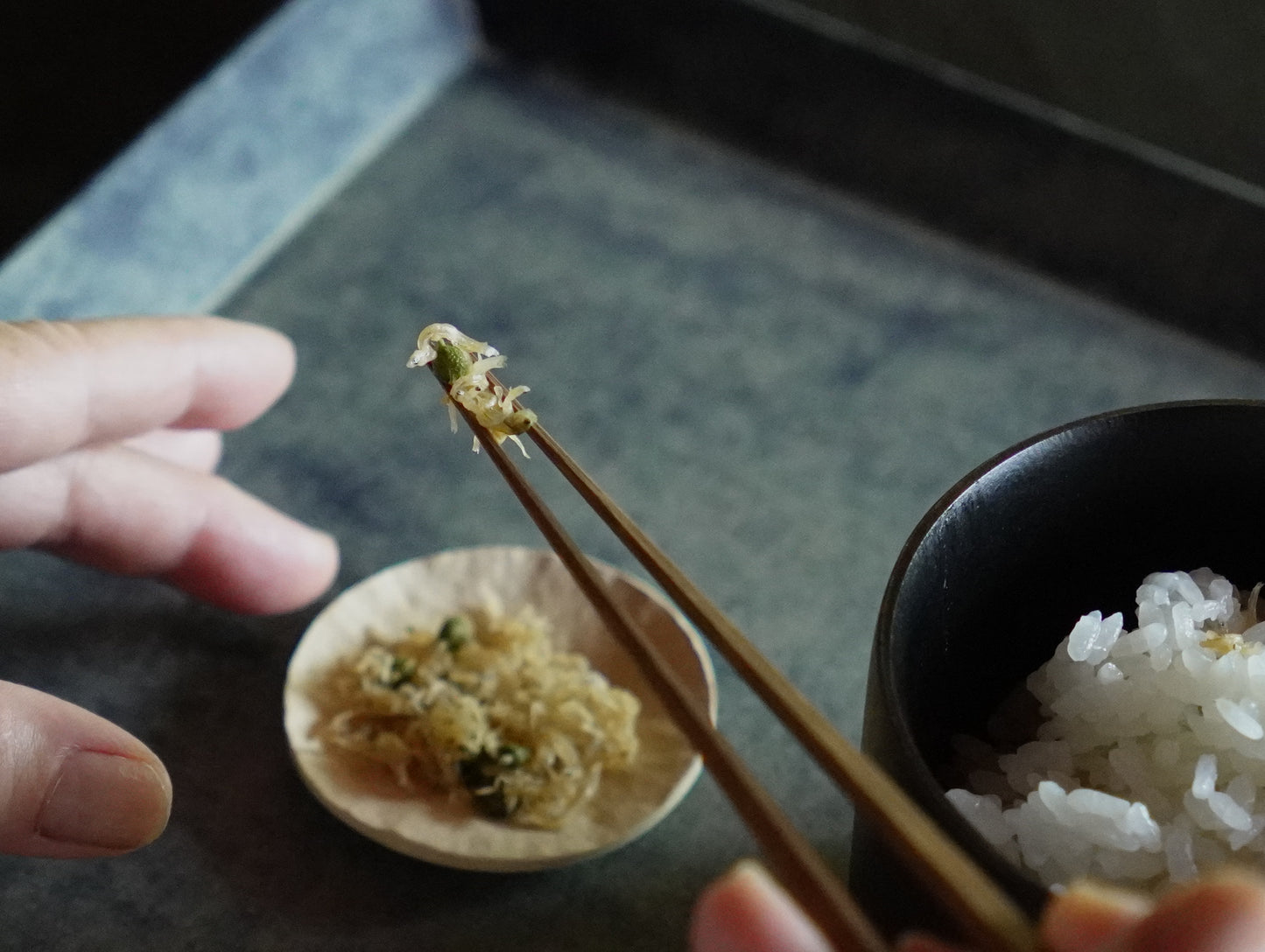 【数量限定・アウトレット】極細箸 燻し煤竹 5膳セット