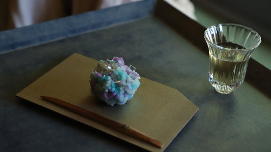 一閑張　銘々皿　白・黒