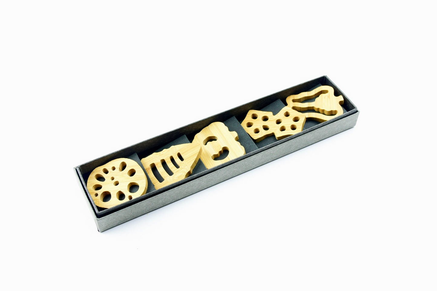 野菜箸置き　オクラ・タケノコ・カボチャ・ピーマン・レンコン